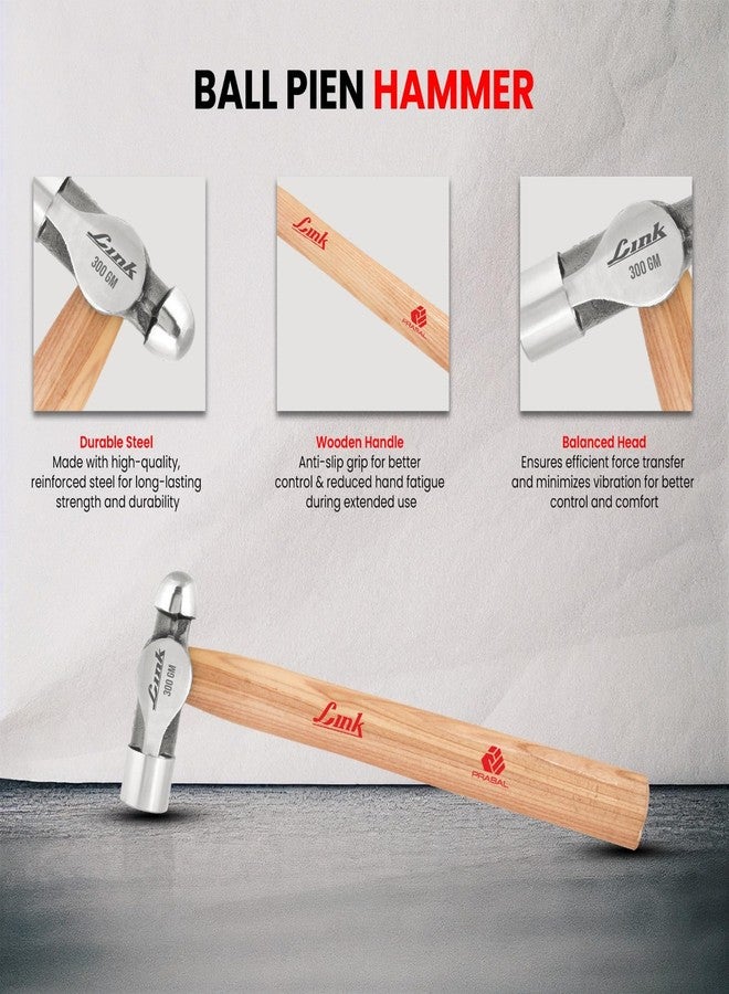 Link Prabal Hammer (Ball Pein Hammer, 300GM) - Image 3